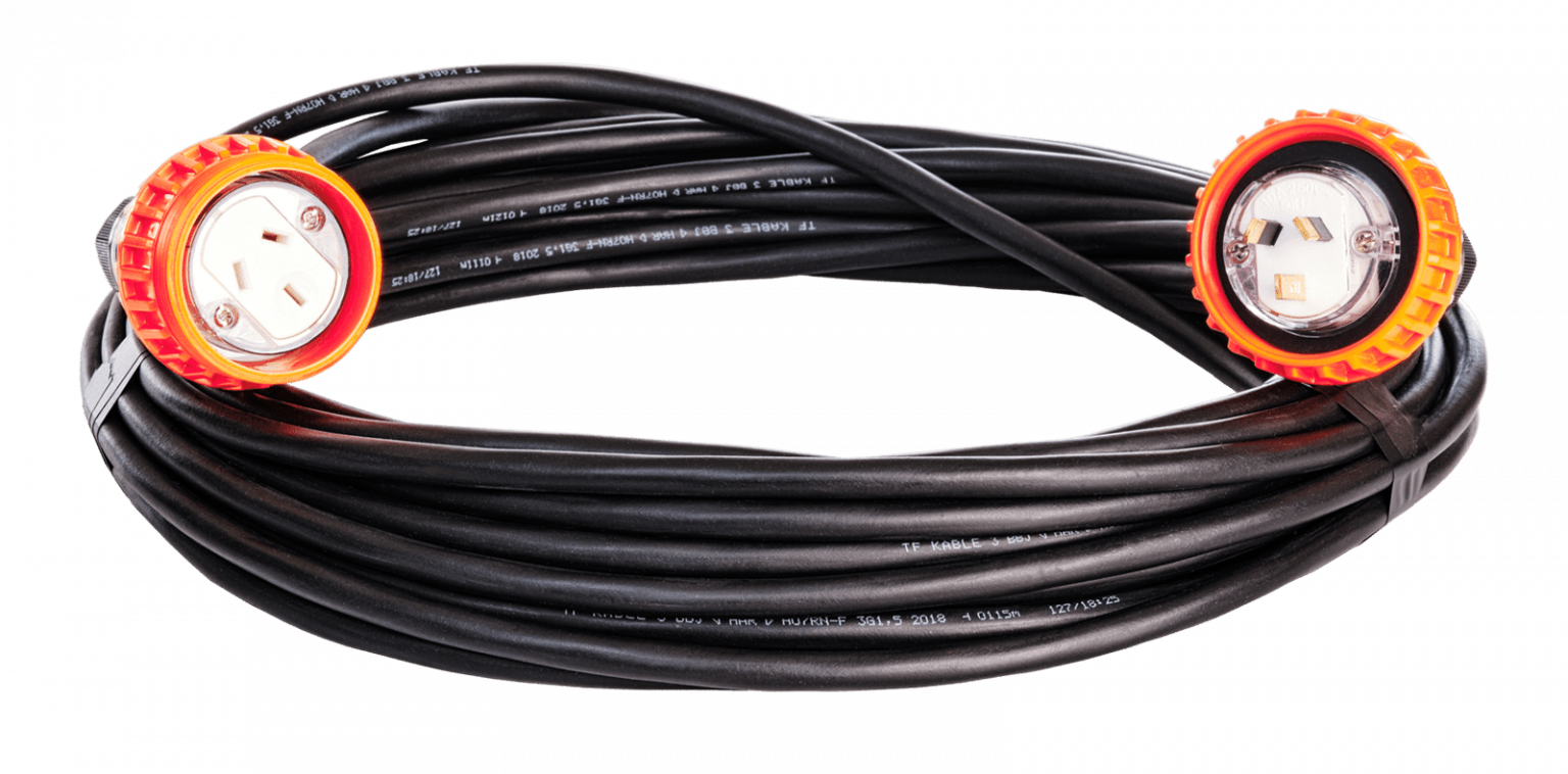 240V Rubber Leads Extension Leads Online